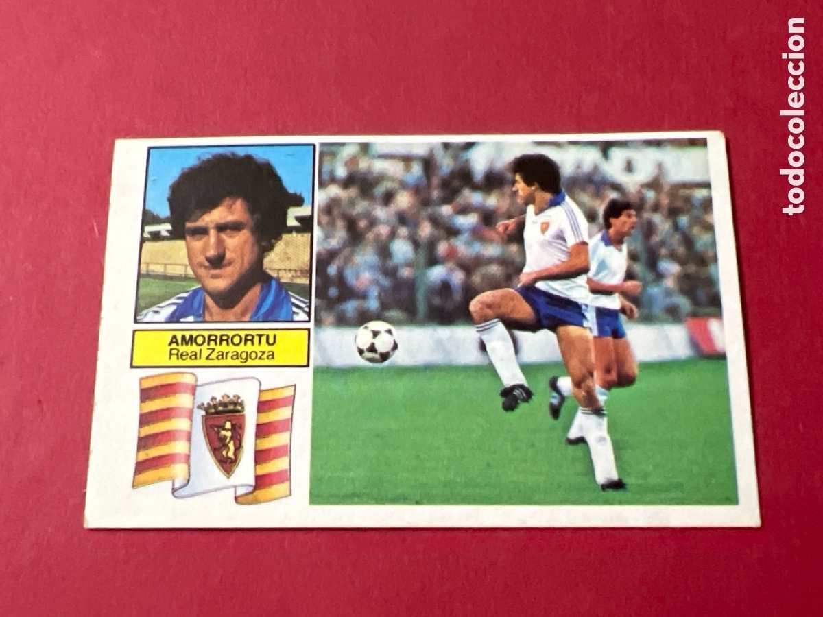 Cromos de F&uacute;tbol: A604. CROMO LIGA ESTE 82 83 AMORRORTU ZARAGOZA. SIN PEGAR NUNCA PEGADO