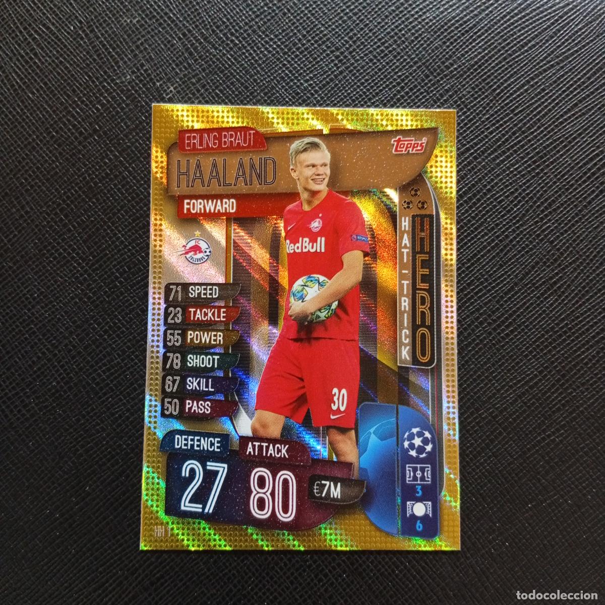 Cromos de F&uacute;tbol: HAALAND FC SALZBURG TOPPS MATCH ATTAX 2019 2020 CROMO 19 20 - (MD09-10/4) PG11 HAT TRICK HERO B