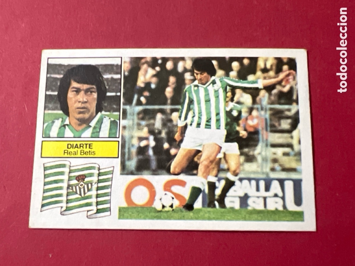 Cromos de F&uacute;tbol: A687. CROMO LIGA ESTE 82 83 DIARTE BETIS. SIN PEGAR NUNCA PEGADO