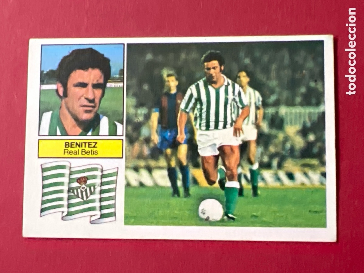 Football Stickers: A701. CROMO LIGA ESTE 82 83 BEN&Iacute;TEZ BETIS. SIN PEGAR NUNCA PEGADO