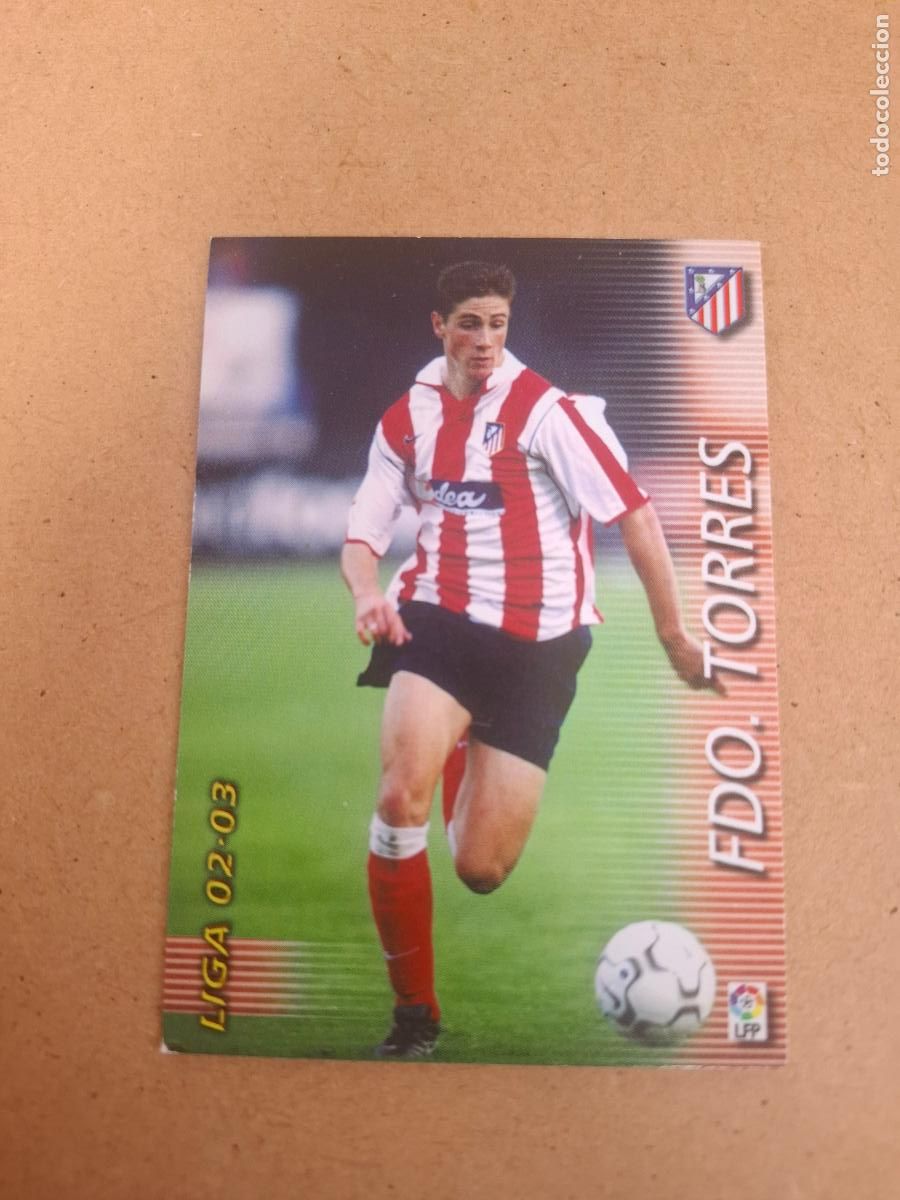 Cromos de F&uacute;tbol: MEGAFICHAS 2002 2003 02 03 - PANINI - 52 FERNANDO TORRES ( ROOKIE ) - AT- MADRID