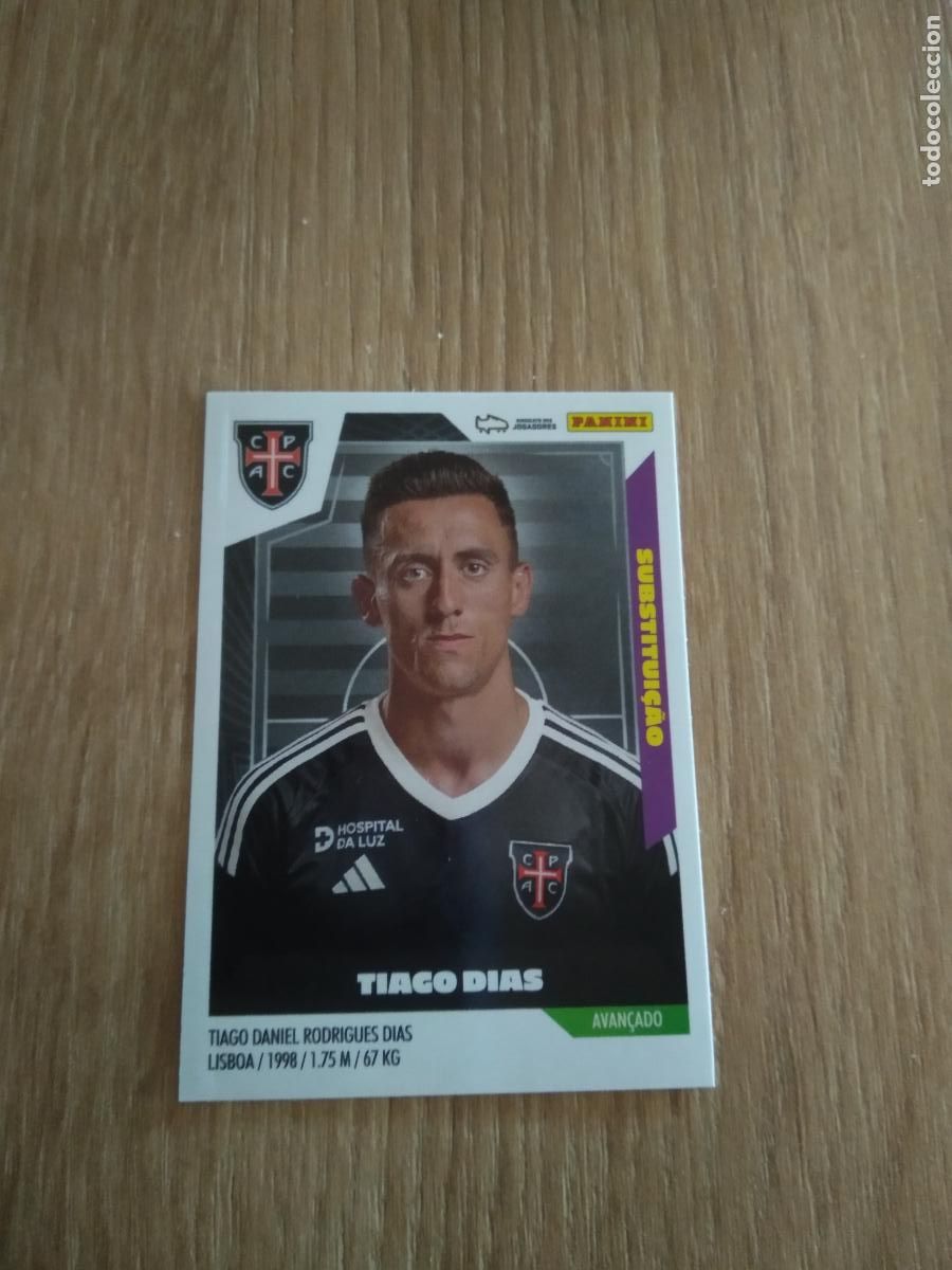 Cromos de F&uacute;tbol: 112 BIS TIAGO DIAS CASA PIA CROMO FUTBOL PANINI LIGA PORTUGAL 2023-2024 LIGA BETCLIC 23-24