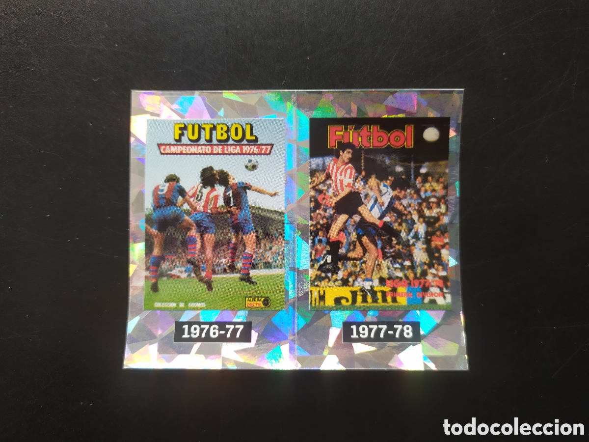 Cromos de F&uacute;tbol: Liga este 2021 2022 21 22 panini m&aacute;gicos 50 portadas 1976-77 1977-78 n&ordm; 5 6 conmemorativos