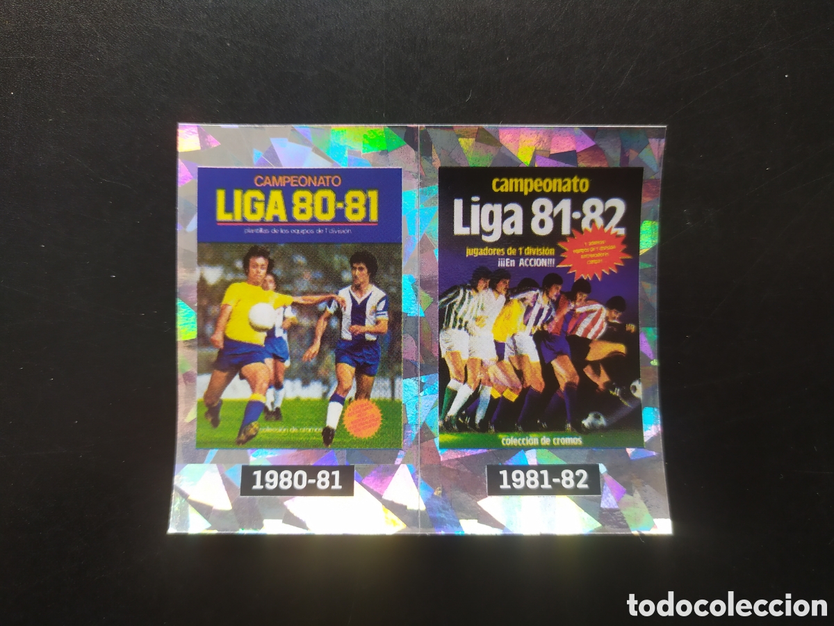 Fu&szlig;ball-Sticker: Liga este 2021 2022 21 22 panini m&aacute;gicos 50 portadas 1980-81 1981-82 n&ordm; 9 10 conmemorativos