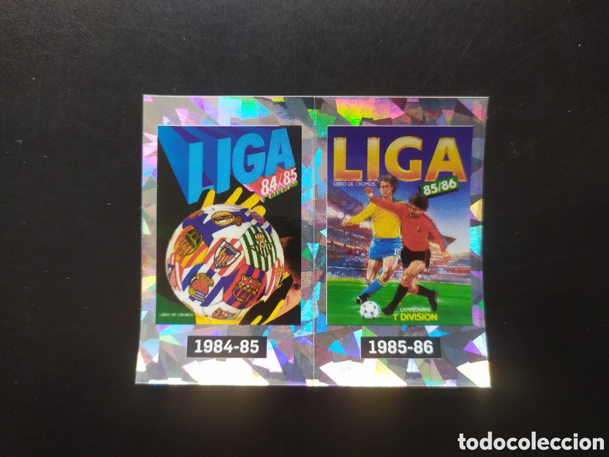 Fu&szlig;ball-Sticker: Liga este 2021 2022 21 22 panini m&aacute;gicos 50 portadas 1984-85 1985-86 n&ordm; 13 14 conmemorativos