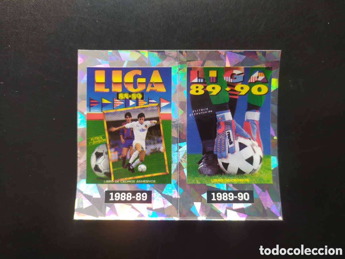 Fu&szlig;ball-Sticker: Liga este 2021 2022 21 22 panini m&aacute;gicos 50 portadas 1988-89 1989-90 n&ordm; 17 18 conmemorativos