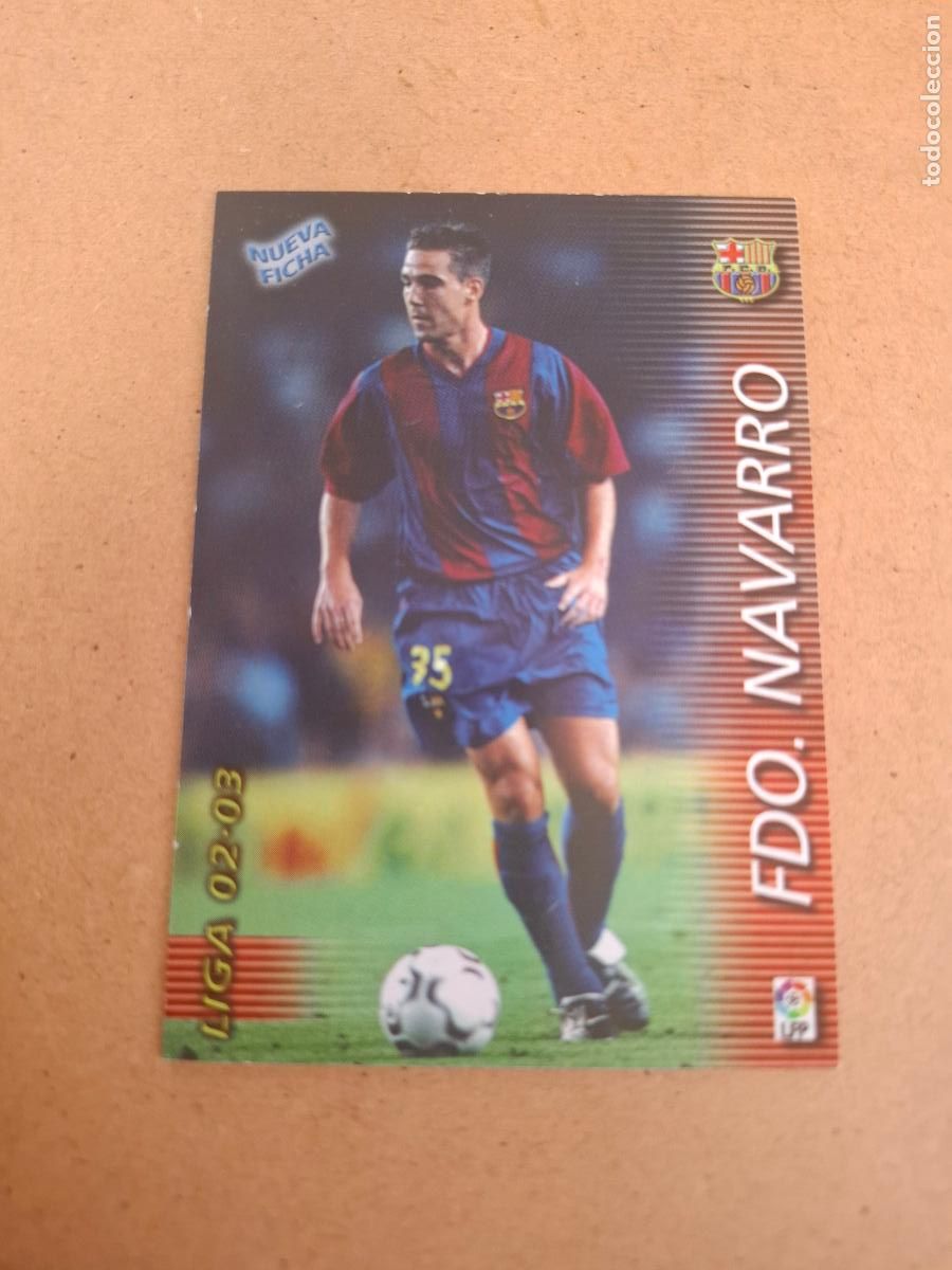 Fu&szlig;ball-Sticker: MEGAFICHAS 2002 2003 02 03 - PANINI - 58 BIS FERNANDO NAVARRO - FC. BARCELONA