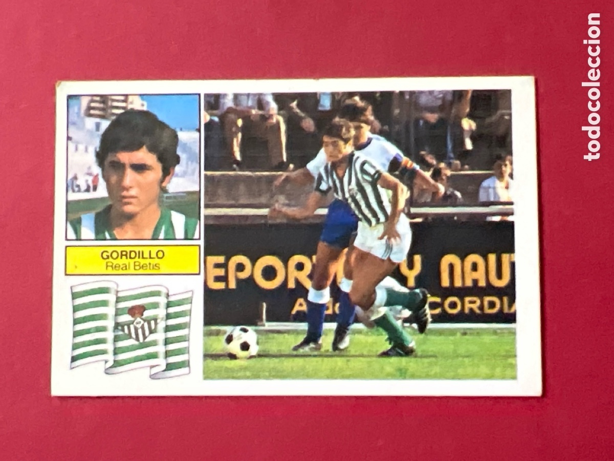 Cromos de F&uacute;tbol: A814. CROMO LIGA ESTE 82 83 GORDILLO BETIS. SIN PEGAR NUNCA PEGADO