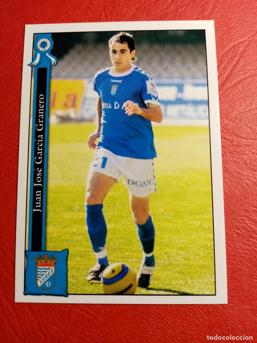 Cromos de F&uacute;tbol: N&ordm; 805 GARCIA GRANERO, XEREZ C.D., FICHAS 2005 2006 MUNDICROMO PLATINUM