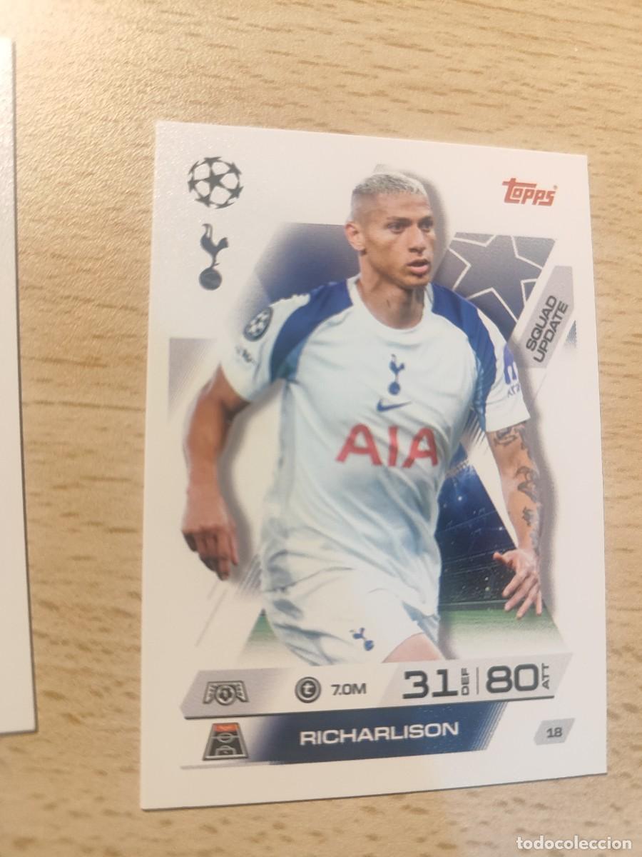 Figurine di Calcio: 18 UCL MATCH ATTAX EXTRA 2025/26 RICHARLISON TOTTENHAM HOTSPUR SQUAD UPDATE 25 2026 TOPPS