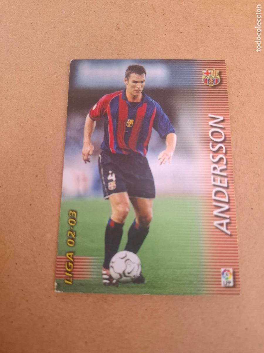 Cromos de F&uacute;tbol: MEGAFICHAS 2002 2003 02 03 - PANINI - 61 ANDERSSON - FC. BARCELONA