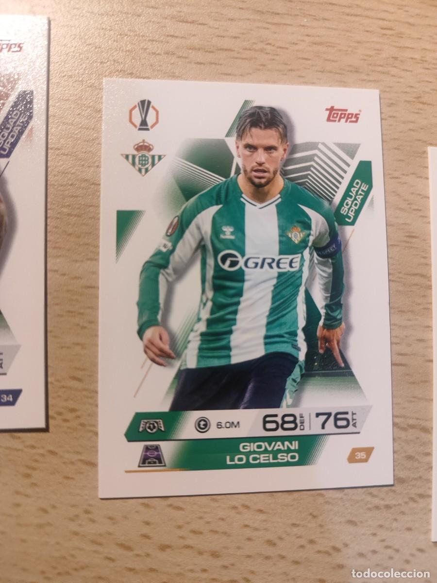 Cromos de F&uacute;tbol: 35 UCL MATCH ATTAX EXTRA 2025/26 GIOVANI LO CELSO REAL BETIS BALOMPI&Eacute; SQUAD UPDATE 25 2026 TOPPS