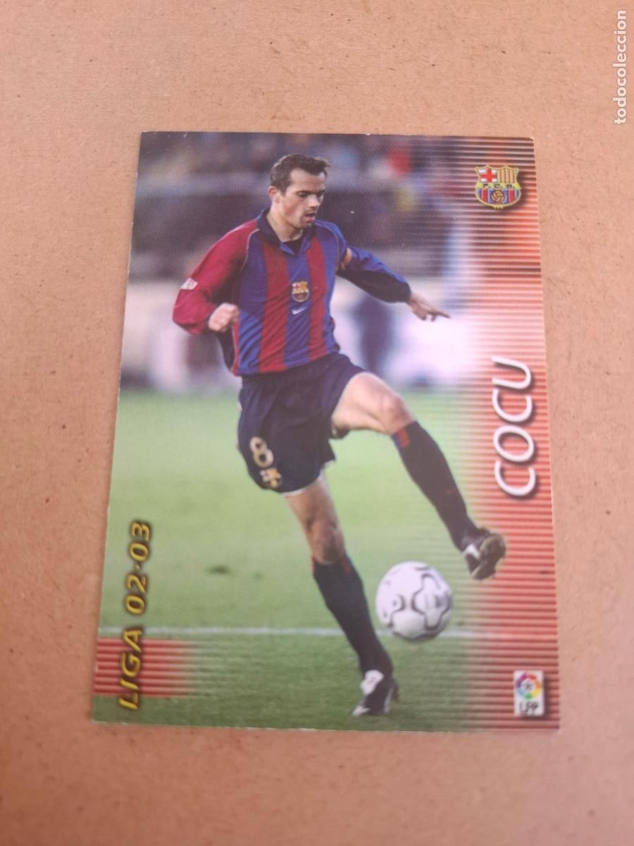 Fu&szlig;ball-Sticker: MEGAFICHAS 2002 2003 02 03 - PANINI - 63 COCU - FC. BARCELONA