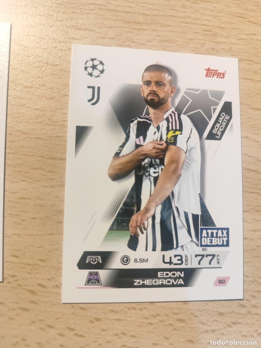 Fu&szlig;ball-Sticker: 60 UCL MATCH ATTAX EXTRA 2025/26 EDON ZHEGROVA JUVENTUS SQUAD UPDATE 25 2026 TOPPS
