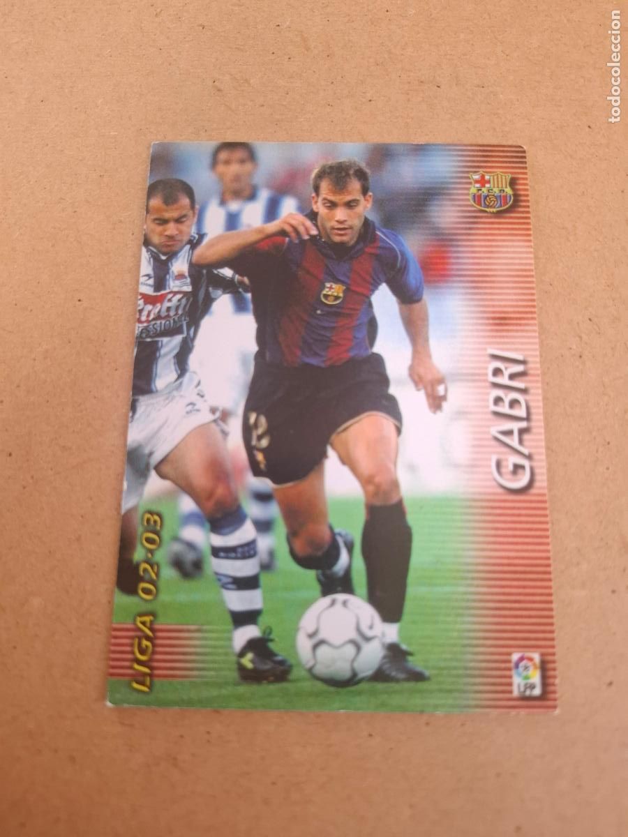 Cromos de F&uacute;tbol: MEGAFICHAS 2002 2003 02 03 - PANINI - 66 GABRI - FC. BARCELONA