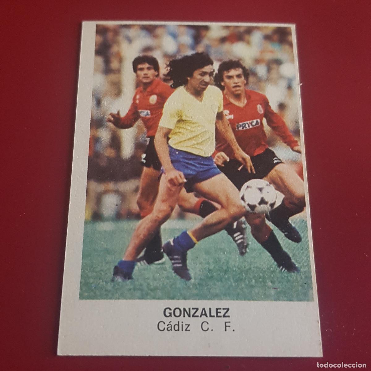 Cromos de F&uacute;tbol: CROPAN - CROMOS CANO - FUTBOL 1983 1984 - 83 84 - CADIZ - GONZALEZ - NUNCA PEGADO