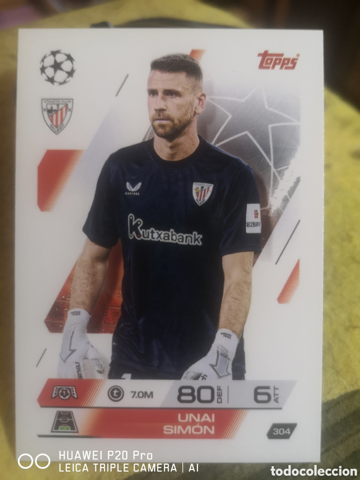 Cromos de f&uacute;tbol: MATCH ATTAX 2025 - 2026 UNAI SIMON - ATHLETIC DE BILBAO 304