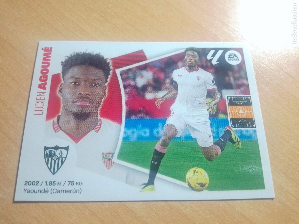 Cromos de F&uacute;tbol: 14 BIS AGOUM&Eacute; COLOCA DEL SEVILLA 24 25 LIGA ESTE 2024 2025 SIN PEGAR