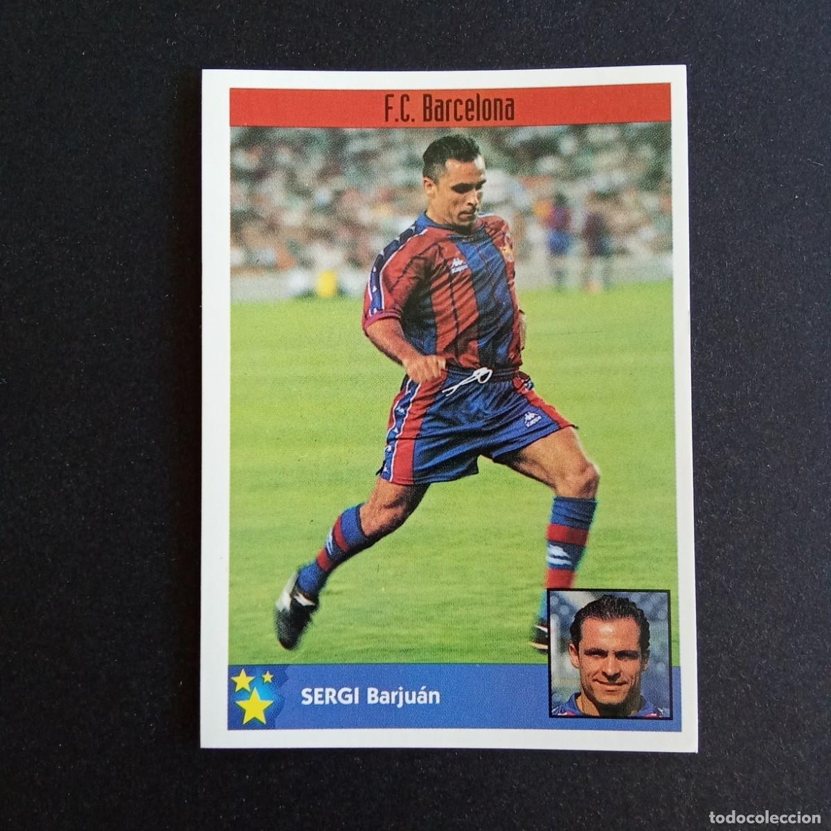 Figurine di Calcio: LOS MEJORES EQUIPOS DE EUROPA 1997 1998 97 98 PANINI 28 SERGI BARCELONA SIN PEGAR