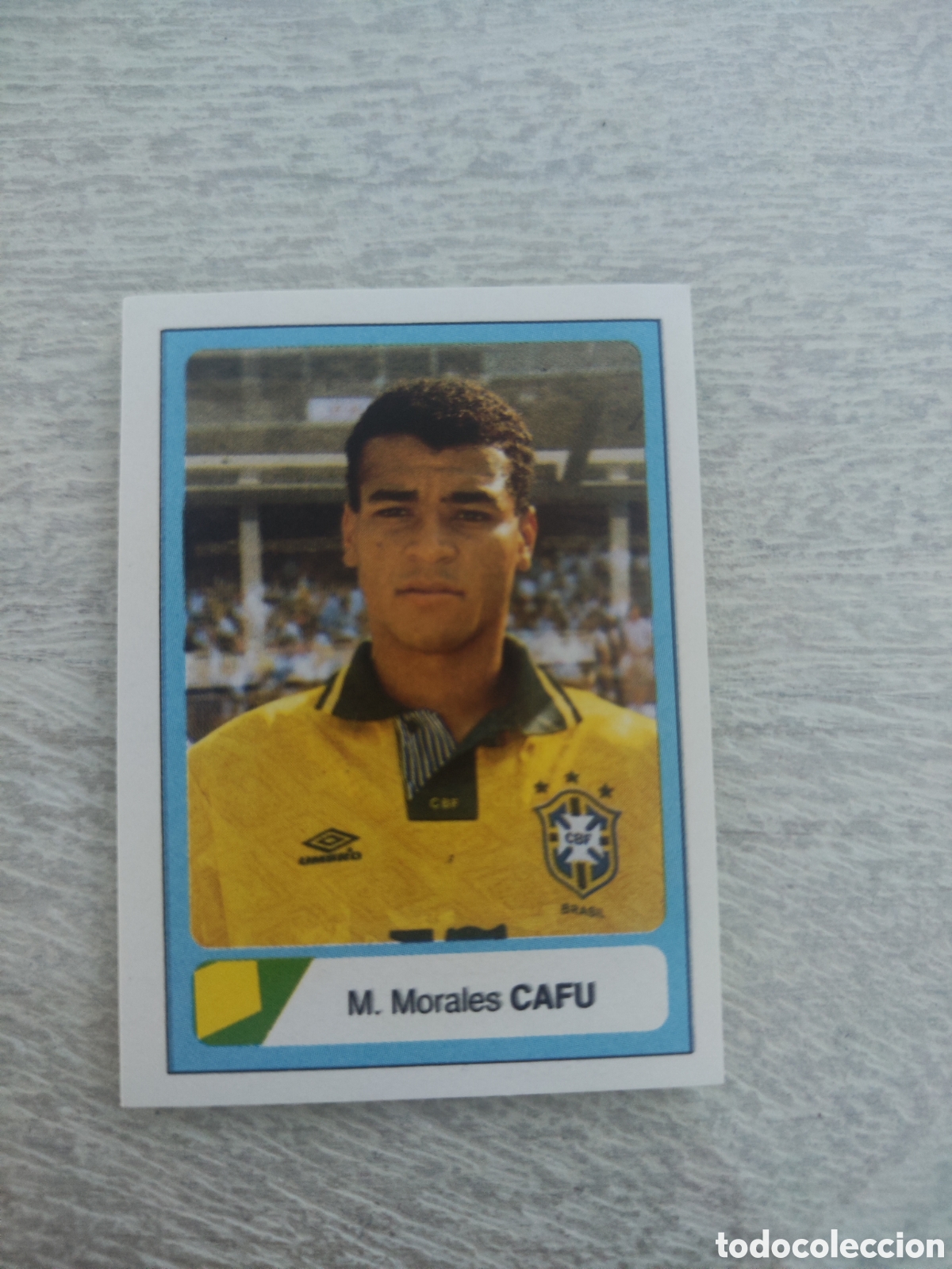 Fu&szlig;ball-Sticker: Cromo sin pegar mundial usa 94 1994 editorial estadio 90 Brasil Cafu