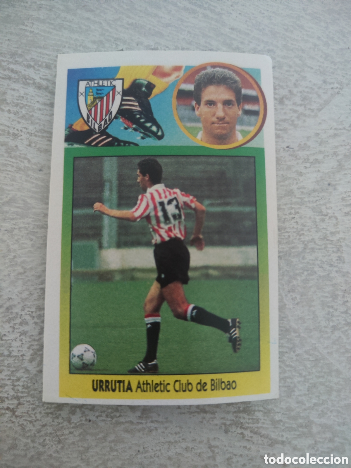 Cromos de F&uacute;tbol: Este 93 94 adhesivo sin pegar Athletic Bilbao Urrutia