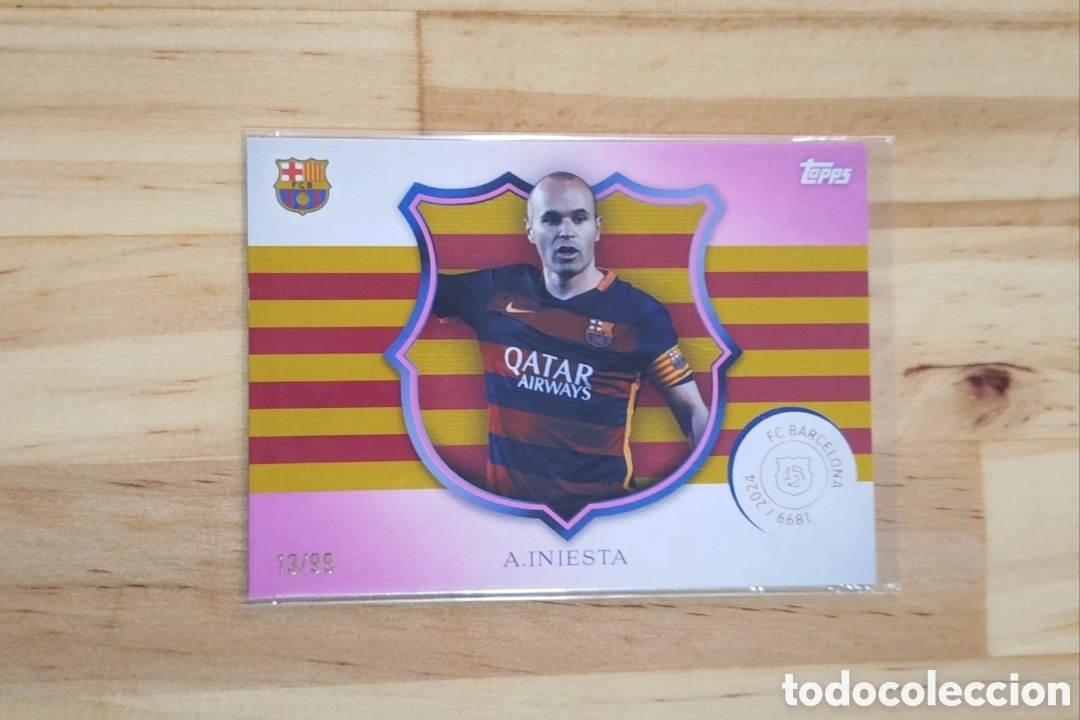 Cromos de F&uacute;tbol: Card Iniesta /99 Fc Barcelona