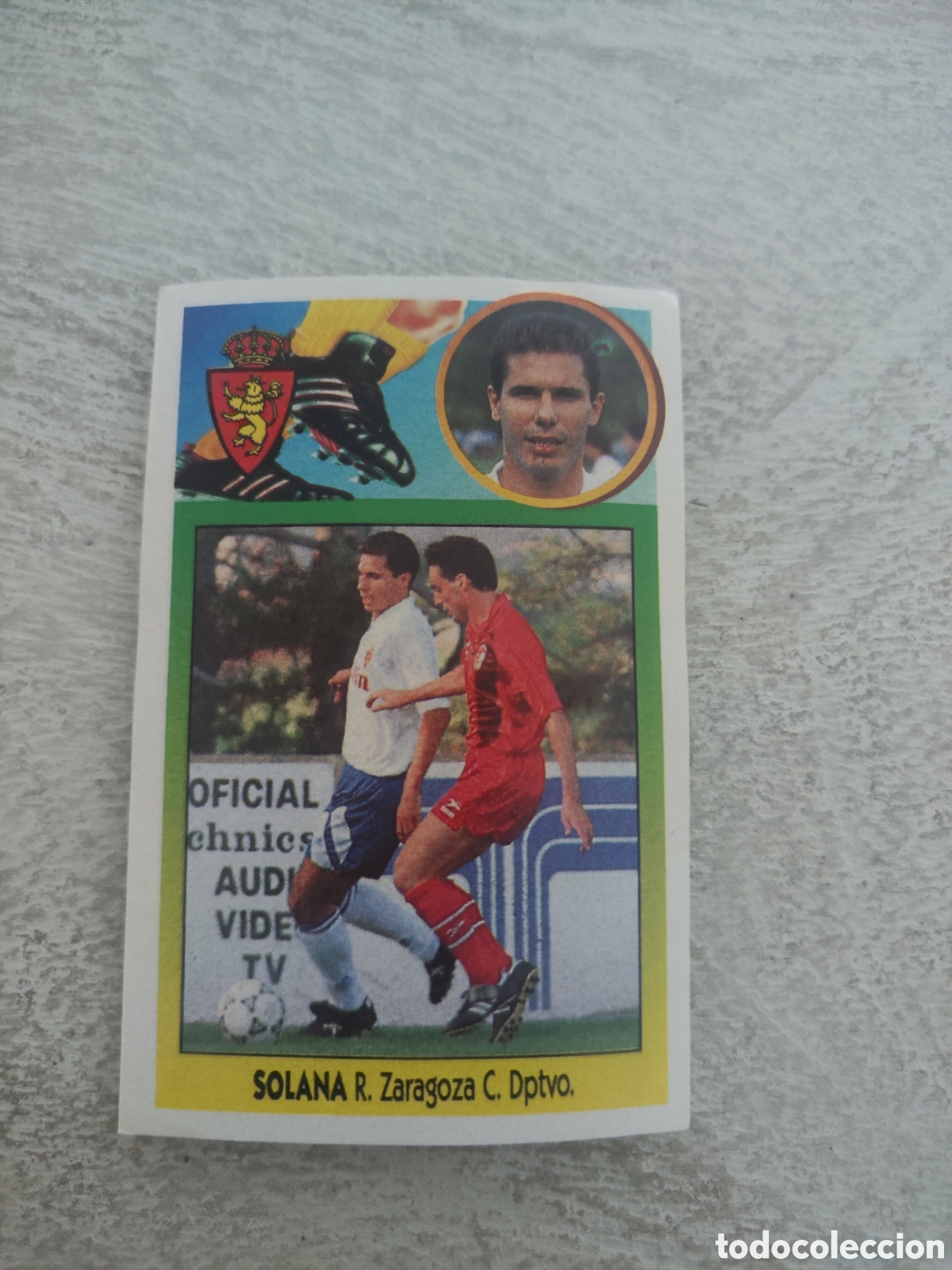 Football Stickers: Este 93 94 adhesivo sin pegar Zaragoza Solana