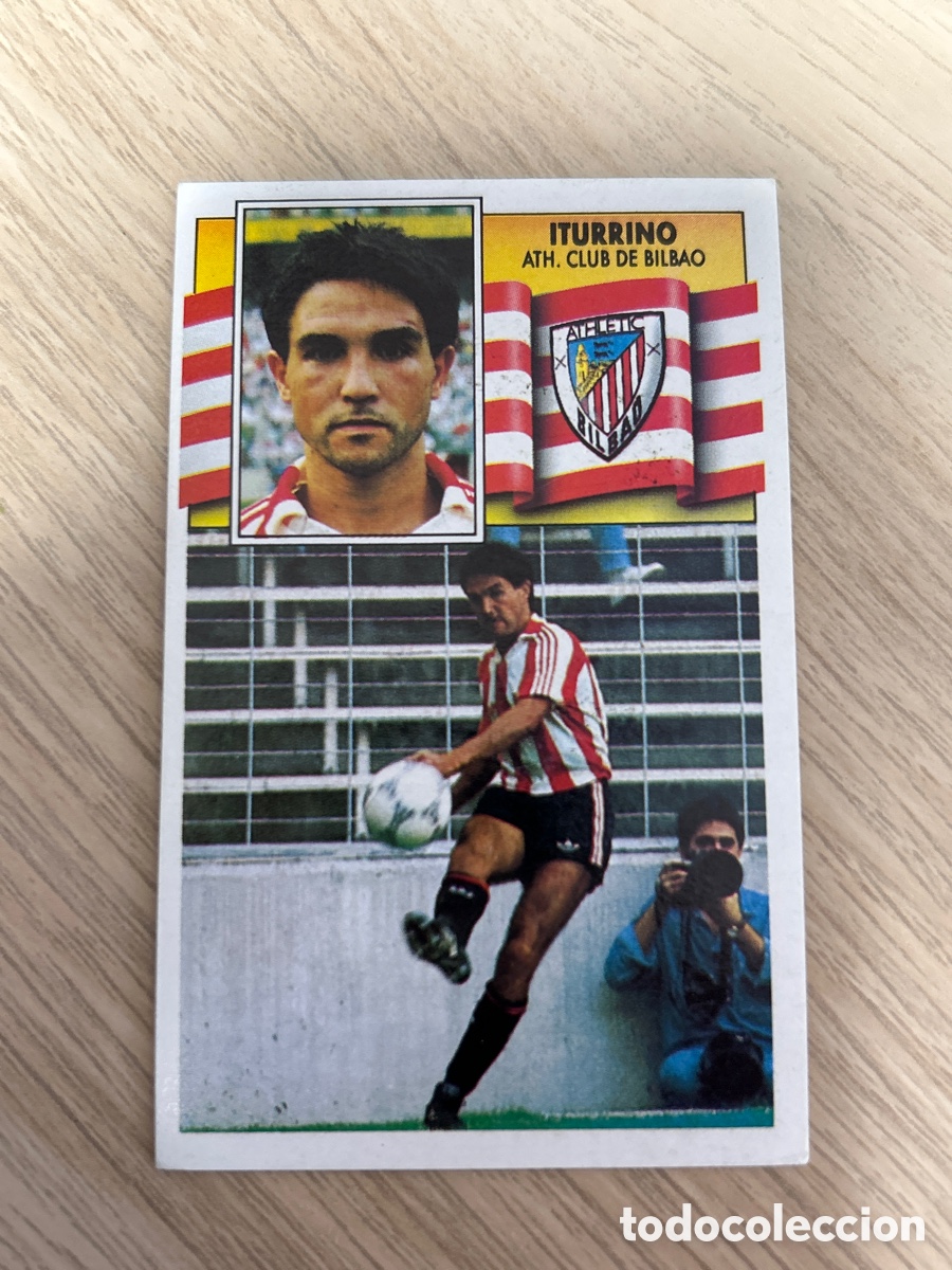 Cromos de F&uacute;tbol: ITURRINO ATHLETIC CLUB DE BILBAO LIGA ESTE 1990 1991 90 91 NUNCA PEGADO SIN PEGAR