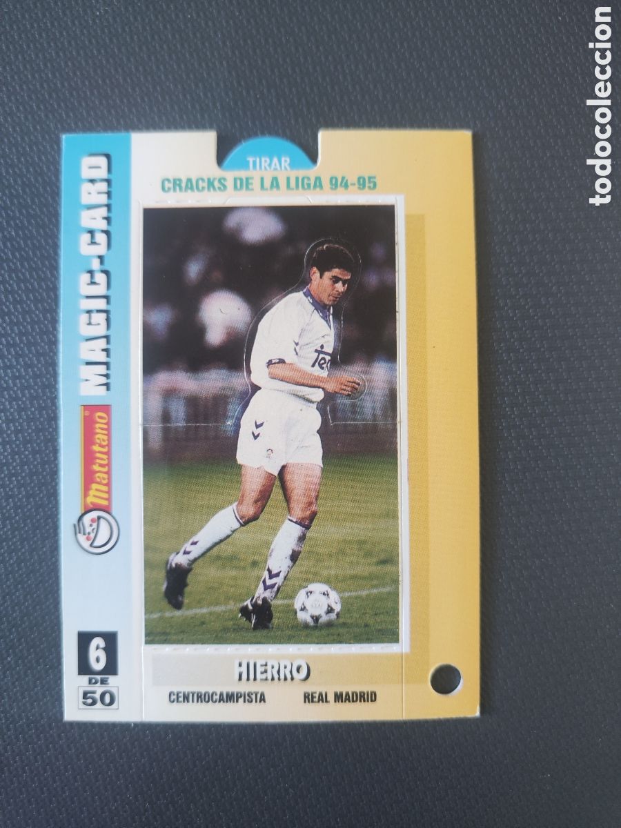 Football Stickers: Matutano Magic card liga 94 95 buen estado 6 Real Madrid Hierro