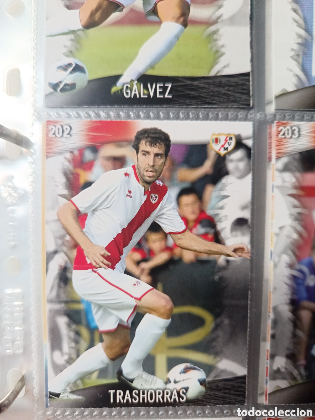 Football Stickers: 202 Trashorras mundicromo Quiz Game 13/14