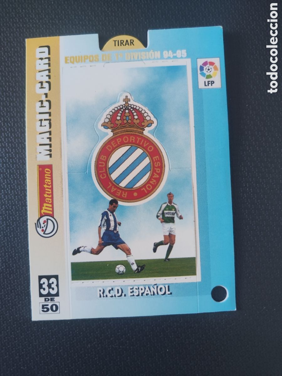Football Stickers: Matutano Magic card liga 94 95 buen estado 33 Espa&ntilde;ol