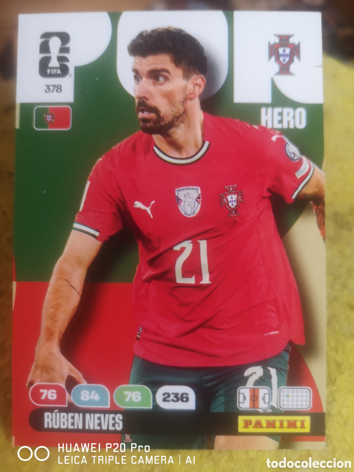 Football Stickers: 378 RUBEN NEVES ADRENALYN FIFA WORLD CUP 2026 PORTUGAL