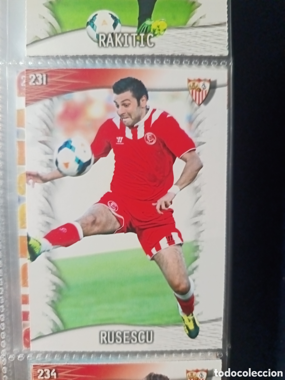 Fu&szlig;ball-Sticker: 231 Rusescu mundicromo Quiz Game 13/14