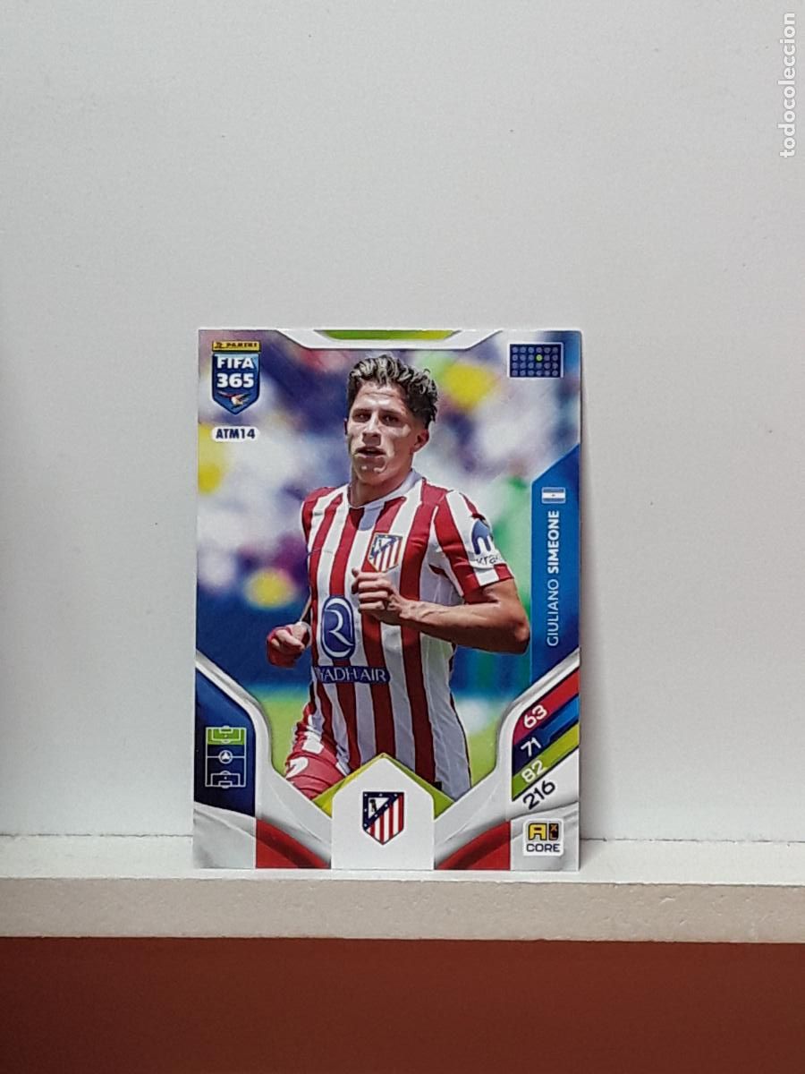 Cromos de F&uacute;tbol: FIFA 365 ADRENALYN 2025 2026 25 26 ALBUM PANINI LIGA N ATM14 ATM 14 ATLETICO MADRID GIULIANO SIMEONE