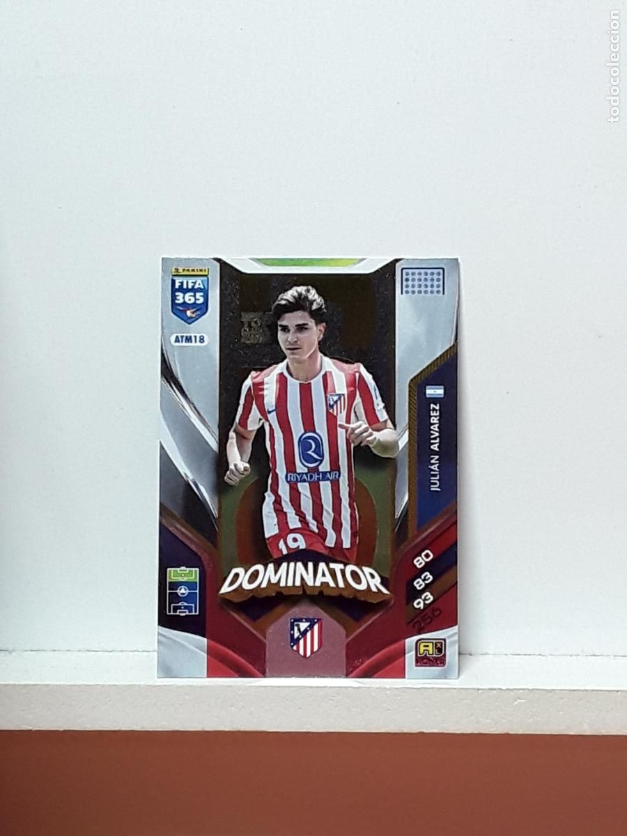 Cromos de F&uacute;tbol: FIFA 365 ADRENALYN 2025 2026 25 26 ALBUM PANINI LIGA N ATM18 ATM 18 ATLETICO MADRID JULIAN ALVAREZ