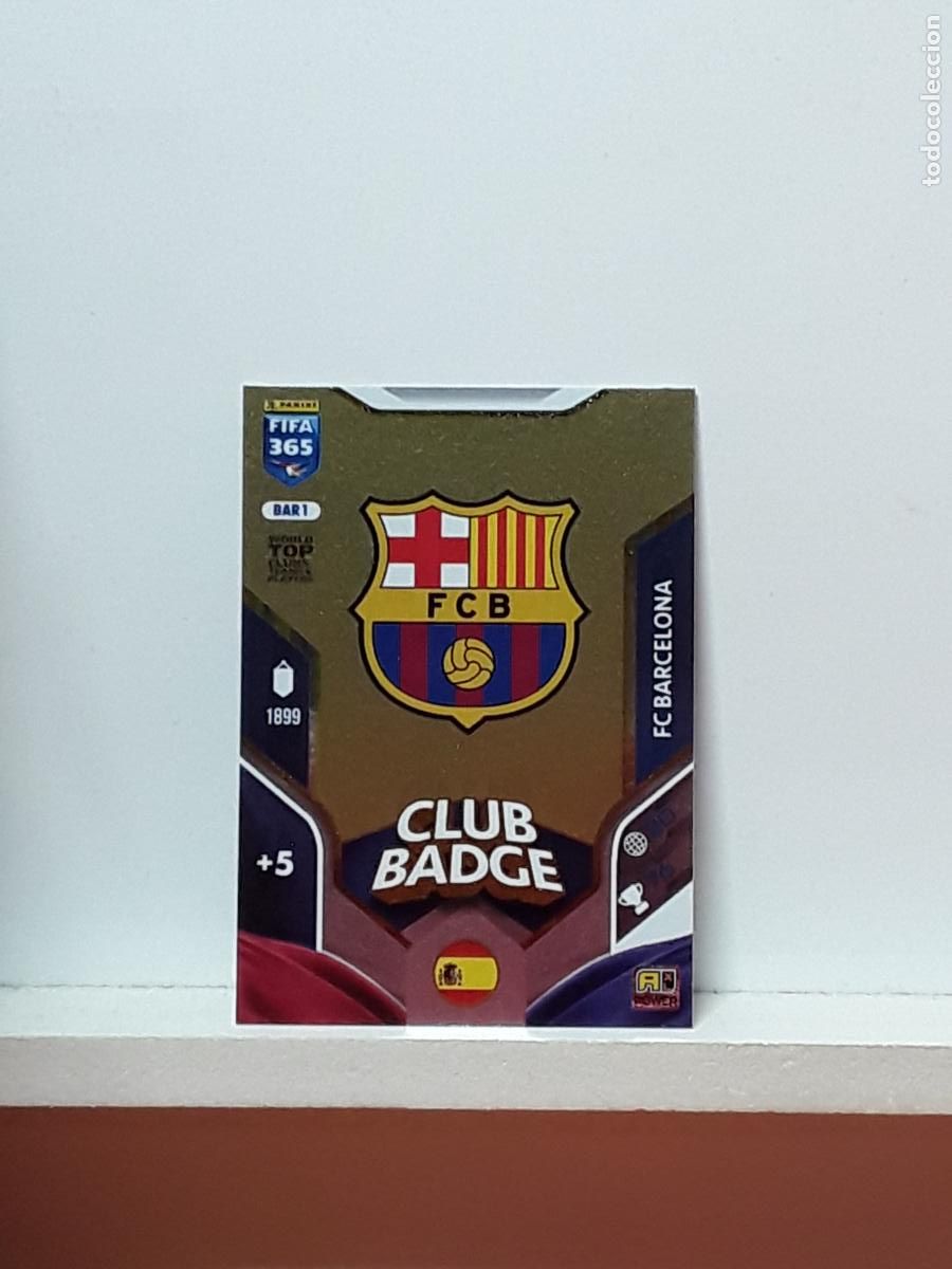 Cromos de F&uacute;tbol: FIFA 365 ADRENALYN 2025 2026 25 26 ALBUM PANINI LIGA N BAR1 BAR 1 BARCELONA ESCUDO LOGO