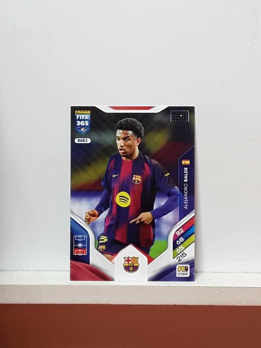 Fu&szlig;ball-Sticker: FIFA 365 ADRENALYN 2025 2026 25 26 ALBUM PANINI LIGA N BAR5 BAR 5 BARCELONA ALEJANDRO BALDE