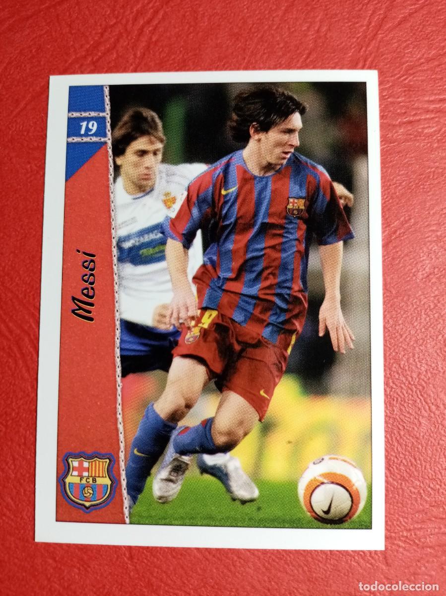 Cromos de F&uacute;tbol: N&ordm; 19 MESSI, F.C. BARCELONA, FICHAS DE LA LIGA 2007, 2006 2007, 06 07 MUNDICROMO