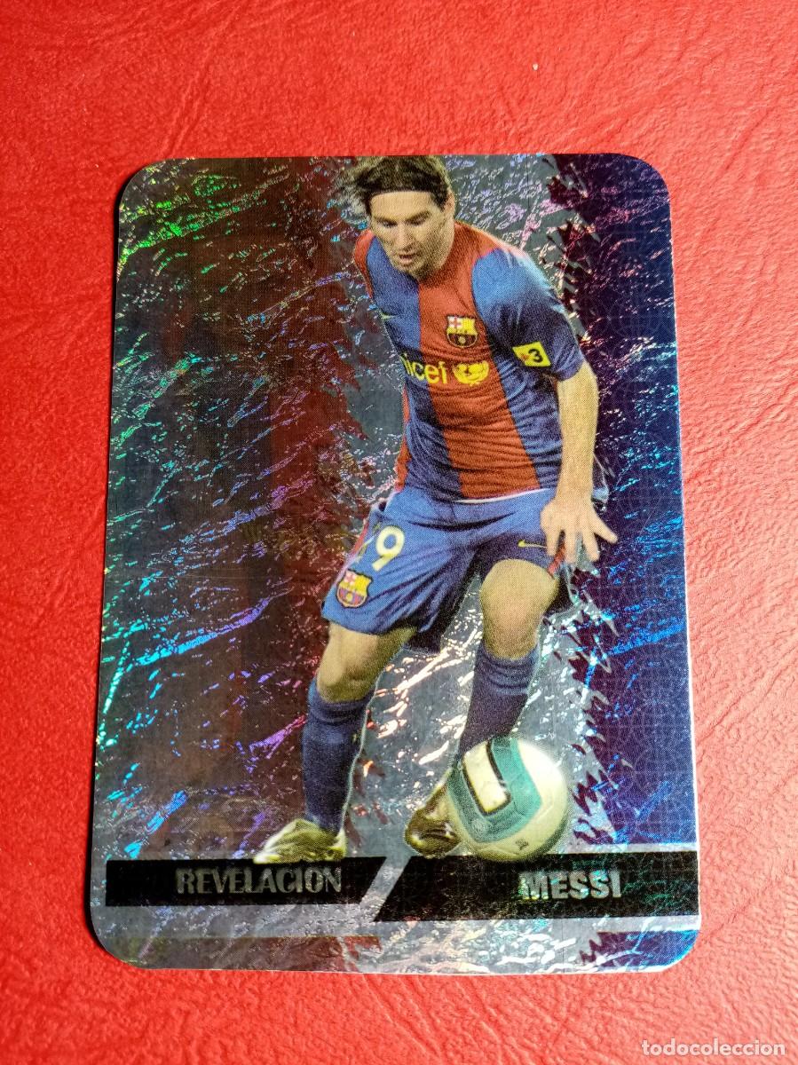 Cromos de F&uacute;tbol: N&ordm; 542 MESSI, REVELACION, JASPEADO, FC BARCELONA, FICHAS LIGA 2008, 2007 2008, MUNDICROMO