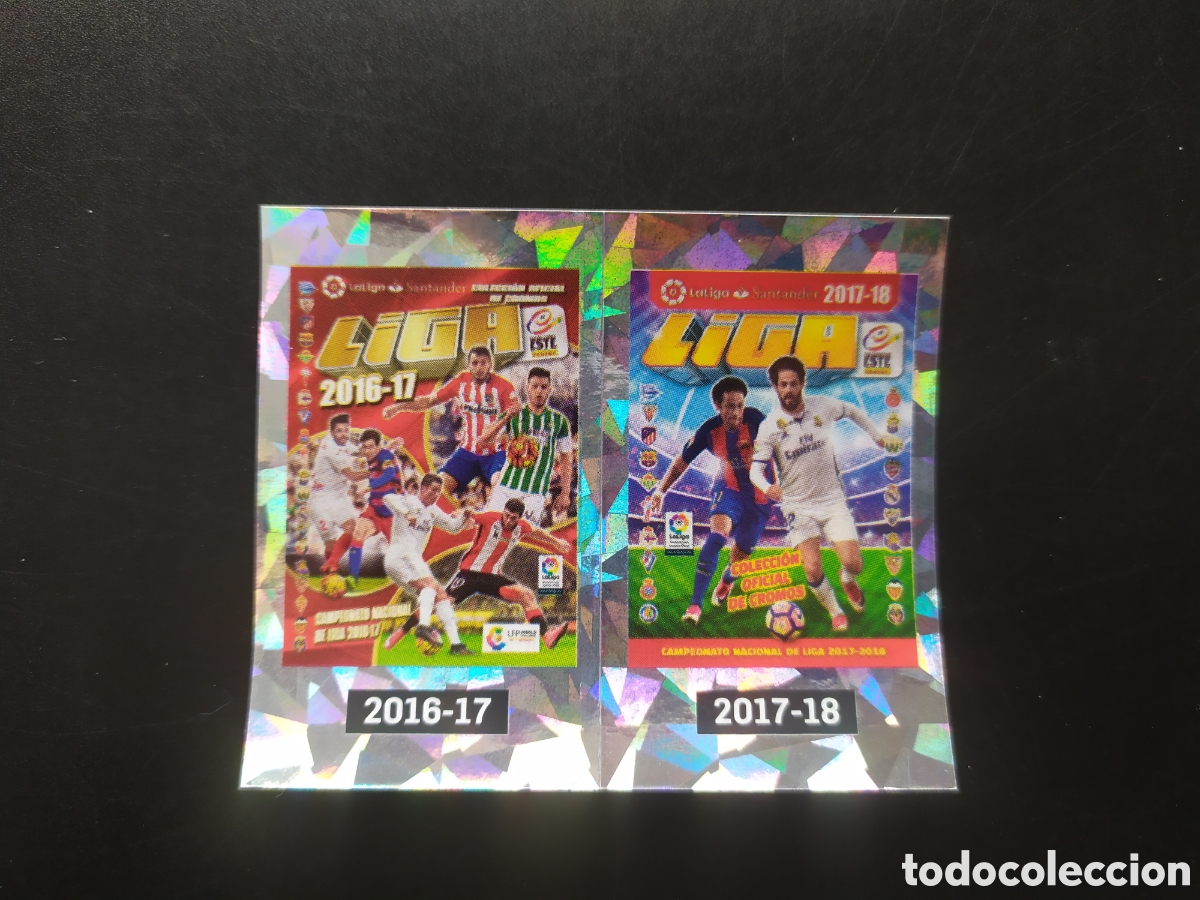 Figurine di Calcio: Liga este 2021 2022 21 22 panini m&aacute;gicos 50 portadas 2016-17 2017-18 n&ordm; 45 46 conmemorativos