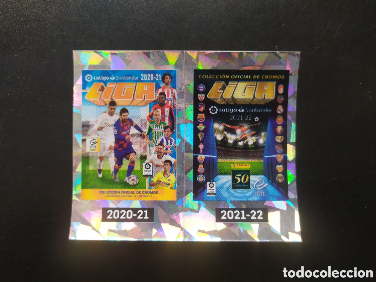 Cromos de f&uacute;tbol: Liga este 2021 2022 21 22 panini m&aacute;gicos 50 portadas 2020-21 2021-22 n&ordm; 49 50 conmemorativos