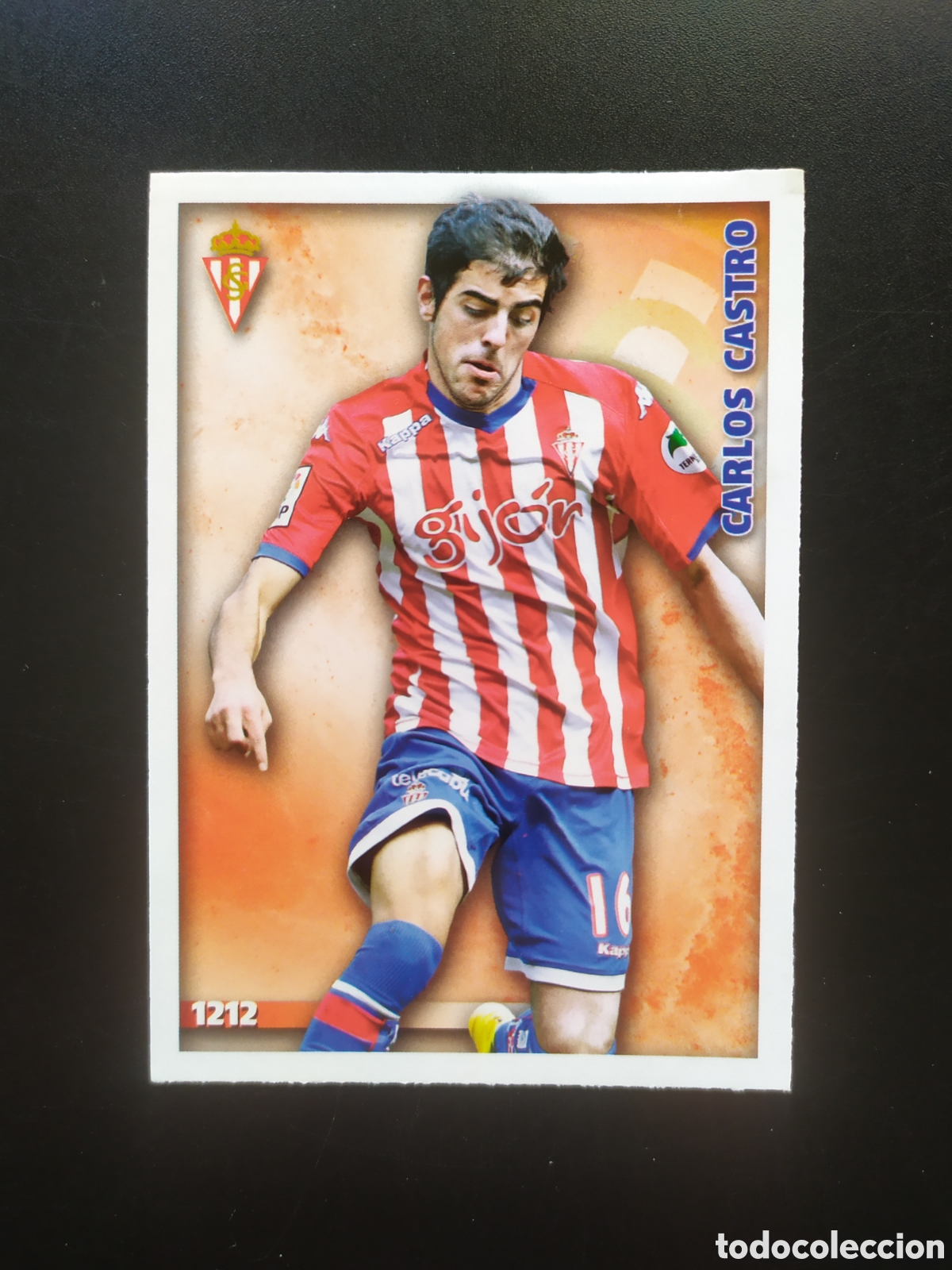 Cromos de F&uacute;tbol: Mundicromo fichas Liga 2014 2015 14 15 Carlos Castro n&deg; 1212 Sporting Gij&oacute;n