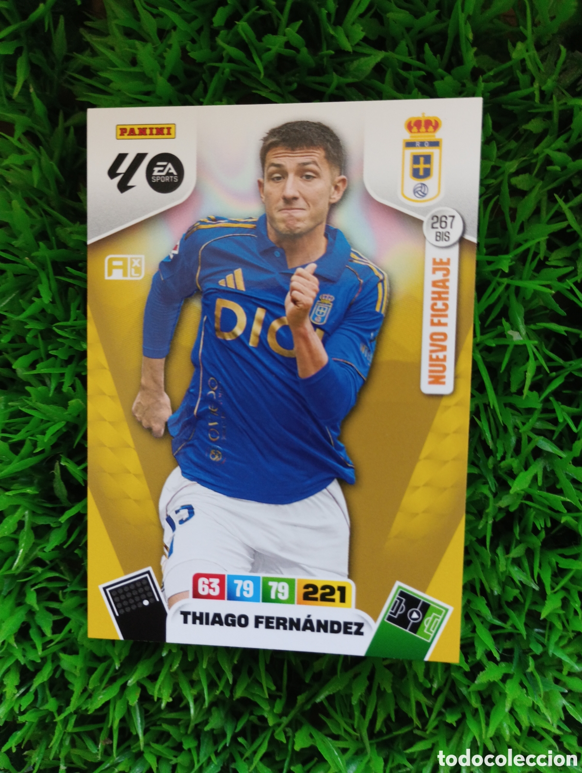 Football Stickers: Thiago Fernandez Oviedo FICHAJE Adrenalyn 25-26 # 267 BiS