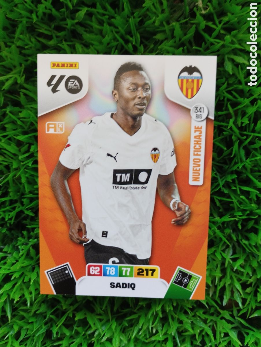 Fu&szlig;ball-Sticker: Sadiq Valencia FICHAJE Adrenalyn 25-26 # 341 BiS