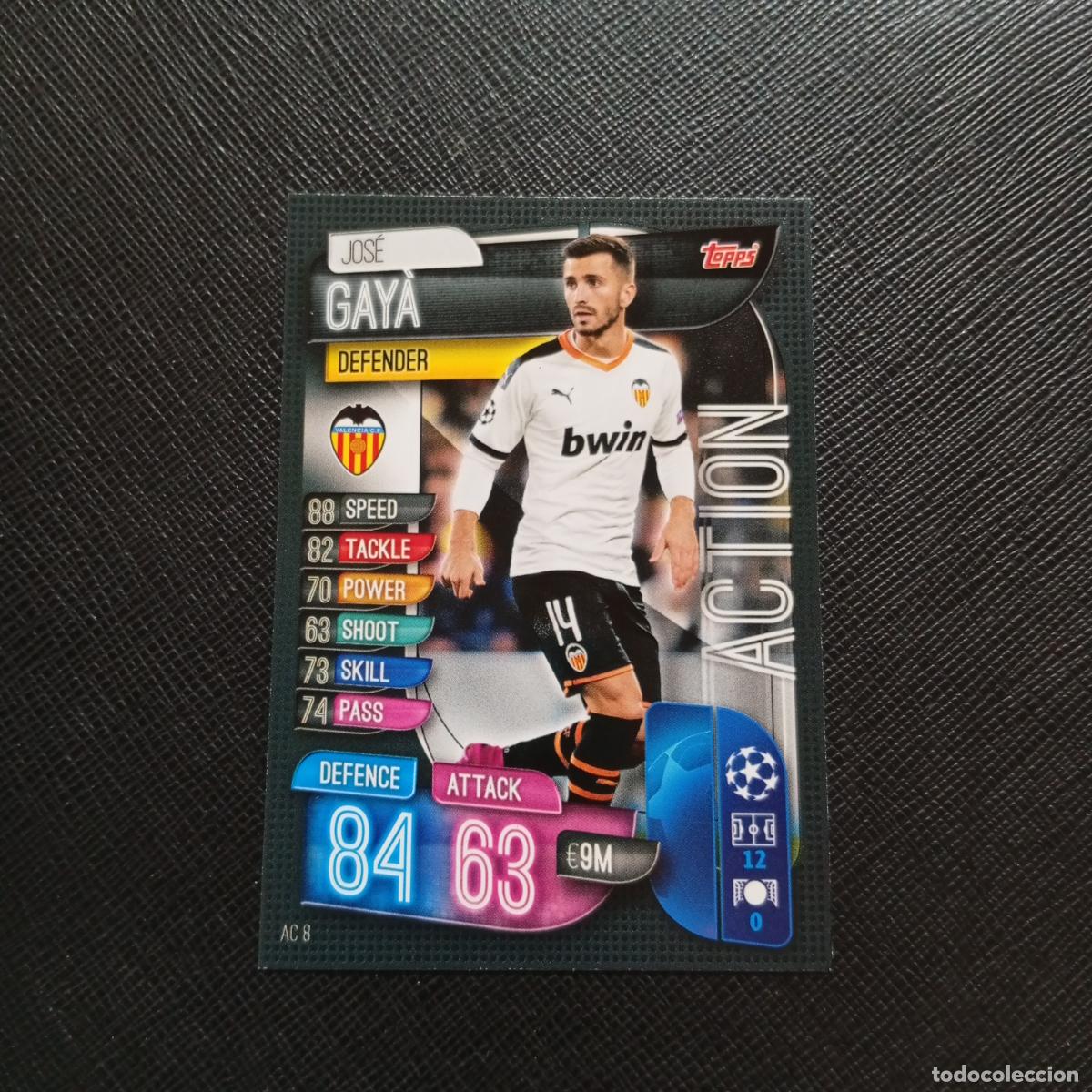 Cartes &agrave; collectionner de Football: GAYA VALENCIA TOPPS MATCH ATTAX 2019 2020 CROMO 19 20 FUTBOL - A85 PG1 ACTION B