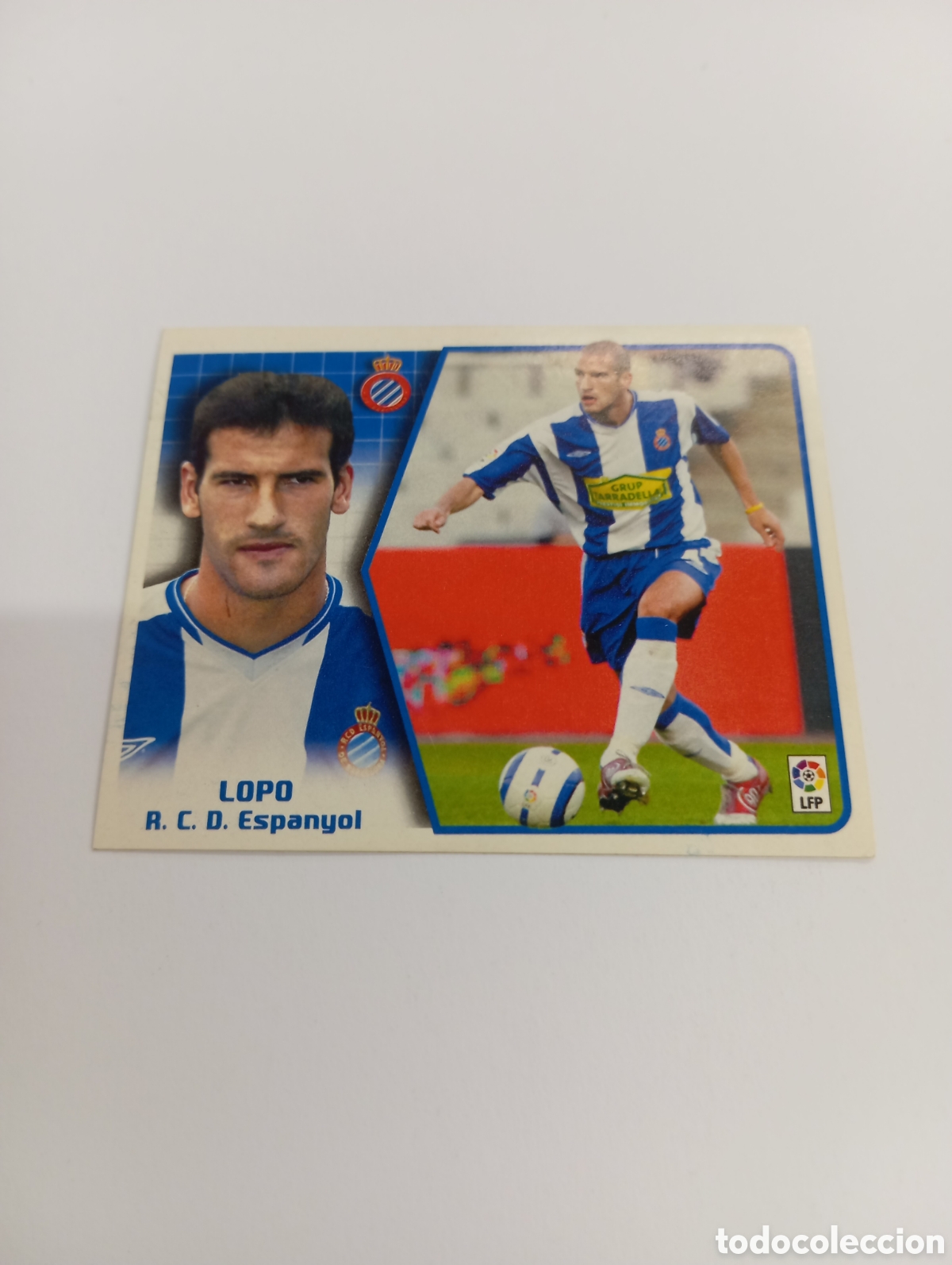 Football Stickers: LOPO Espanyol Espa&ntilde;ol LIGA ESTE 2005 2006 PANINI 05 06