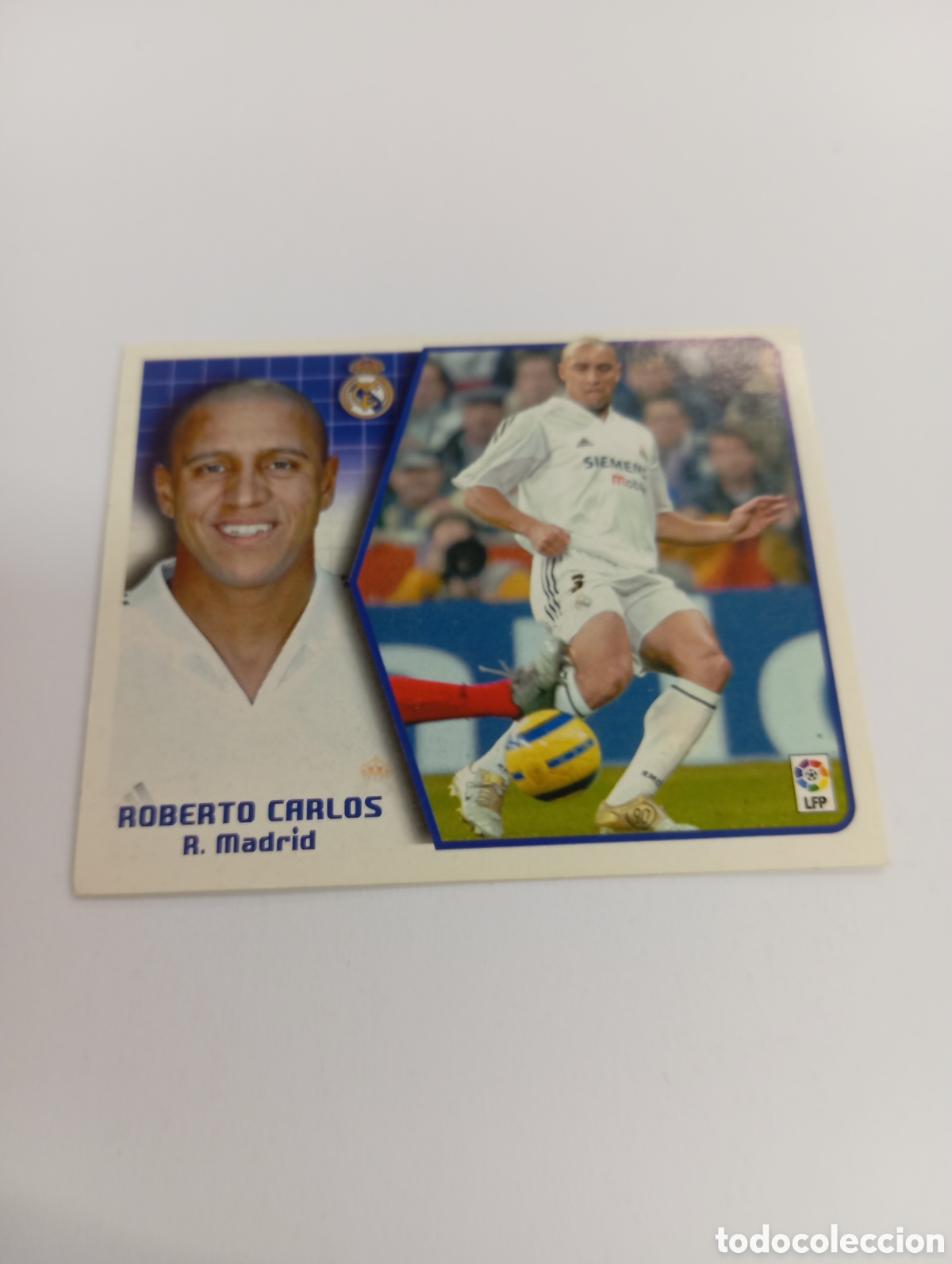 Cromos de F&uacute;tbol: ROBERTO CARLOS Real Madrid LIGA ESTE 2005 2006 PANINI 05 06