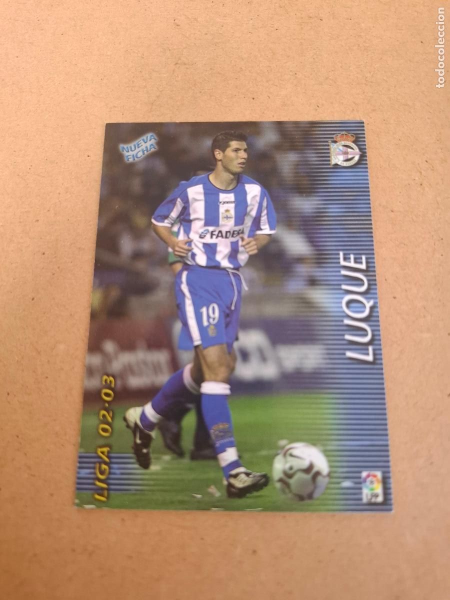 Fu&szlig;ball-Sticker: MEGAFICHAS 2002 2003 02 03 - PANINI - 126 BIS LUQUE - R.C. DEPORTIVO