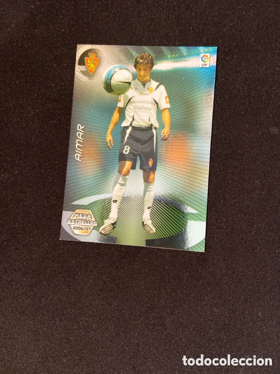 Fu&szlig;ball-Sticker: AIMAR 374 BIS ESTRELLAS (ZARAGOZA) PANINI MEGACRACKS 2006-2007 06 07 CROMO CARTA M-3