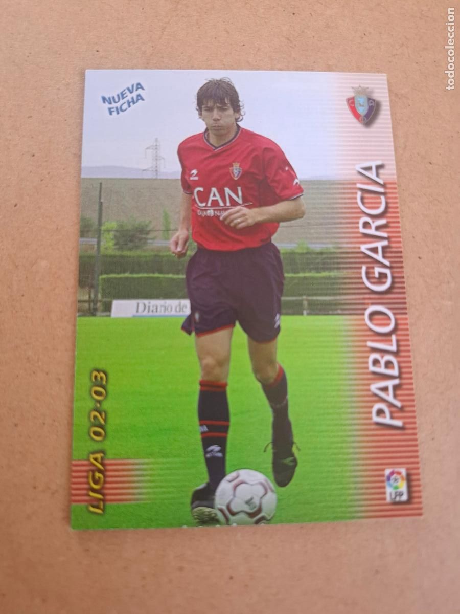Cromos de F&uacute;tbol: MEGAFICHAS 2002 2003 02 03 - PANINI - 214 BIS PABLO GARC&Iacute;A - AT. OSASUNA